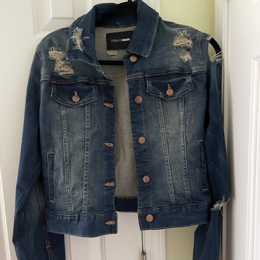 Distressed Denim Jacket